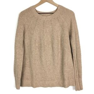 Loft Wool Blend Camel Tan Fall Sweater